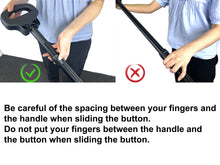 Adjustable Hiking Poles Foldable Trekking Poles Metal Crutches with Seat for Hiking Travelling Walking