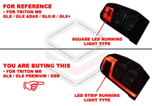 Pair LH+RH Tail Light Lamp LED For Mitsubishi Triton MR 2018-2023 GLS GSR