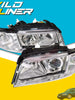 Pair LH+RH Head Light Front Lamp For Audi A4 B5 1999~2001 Sedan Wagon