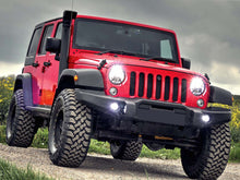 2x For Jeep Wrangler JK LJ TJ 7" Inch Round Black Led Headlight Hi/Lo Beam