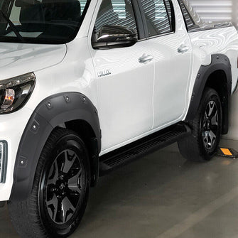 Black Fender Flares Wrinkle Wheel Arch for Toyota Hilux Revo Rocco 2018-2020