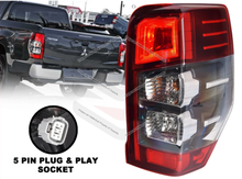 Pair LH+RH Tail Light Rear Lamp LED For Mitsubishi Triton MR 2018-2023 GLX