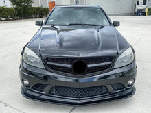 Gloss Black Honeycomb Front Grill for Mercedes W204 Sedan C63 AMG 2008-2011 Pre-LCI