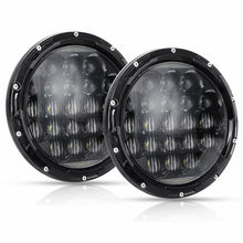 Pair 7''Inch 210W Round LED Headlights Hi/Lo Beam DRL Headlamps for Nissan Patrol GQ
