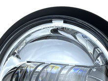 4.5'' Auxiliary LED Spot Fog Light Fit (Black Housing + Chrome Lamp) For Harley Street Glide 1994-2023
