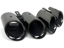 Gloss Black Exhaust Tips Tailpipe For 2017-2022 Porsche Panamera 971 et158