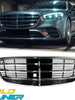 Chrome Front Bumper Grill for Mercedes W223 S400 S500 S450 S580 2021-2023