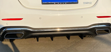 Rear Bumper Lip Diffuser Matt Black for 2021-up Mercedes C-Class W206 Sedan AMG-Line di179