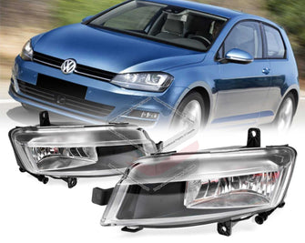 Full Set Fog Light Spot Driving Lamp KIT For VW Volkswagen Golf MK7 Hatch Wagon 2013-2017 (Not for GTI or R)