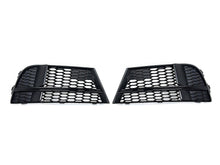 Black Front Fog Light Grille Cover for Audi A3 8V Non-Sline 2017-2020