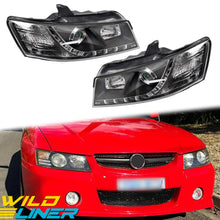 Black LED Projector Headlights For Holden Commodore VZ S SS SV6 SV8 Sedan Wagon Ute 2004-2006