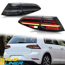 Smoke/Red LED Tail Lights For VW Golf 7 MK7 GTI TSI TDI 2014-2017 Rear Lamps W/Sequential