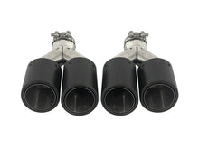 AK Style Matte Carbon Fiber Exhaust Tip Upgrade 65mm Inlet