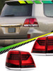 LED Red Tail Lights Assembly for Toyota Land Cruiser 2008-2015 Rear Lamps