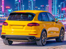 Square Exhaust Pipe Tips Black fit for Porsche Cayenne Base 2015 2016 2017 2018