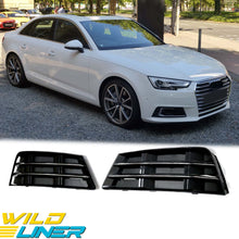 Front Fog Light Grill Cover for AUDI A4 B9 Base Trim 2017-2018