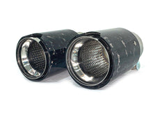 65mm Inlet Forged Carbon Steel Exhaust Tips Muffler Tailpipes Pair