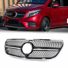 Chrome Diamond Front Grill for Mercedes Vito W447 2015-2020 Pre-LCI