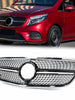 Chrome Diamond Front Grill for Mercedes Vito W447 2015-2020 Pre-LCI