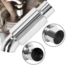 2.5'' Car Muffler Exhaust Resonator Pipe Sound Tuning Silencer Stainless Steel