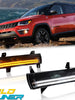 Pair Front bumper Fog lamps Parking Lights For 2017-2020 Jeep Compass LED DRL