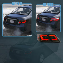 Smoke LED Tail Lights Halogen Rear Brake Lamp For 2006-2011 Toyota Camry Pair