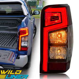 Right Side LED Tail Light Assembly with Globes for Mitsubishi Triton MR 2018-2023