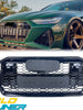 RS6 Style Black Front Bumper Grill for Audi A6 C8 S6 2019-2024 with ACC