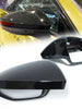 For 2019-2023 Audi A6 C8 S6 RS6 A7 S7 Gloss Black Side Mirror Cover Caps w/o Assist mc145