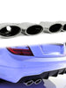 C63 AMG Chrome Exhaust Tips 65mm Inlet for  Mercedes