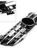 3 Fin Front Bumper Grille Chrome/Black For Mercedes Benz ML Class W164 2005-2008