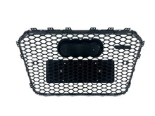 Honeycomb Front Bumper Grille for Audi A5 B8.5 S5 2013-2016 ( Chrome Frame + Black Honeycomb)