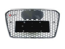 Honeycomb Front Bumper Grille for Audi A5 B8.5 S5 2013-2016 ( Chrome Frame + Black Honeycomb)