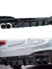 For 2017-2023 BMW G30 5 Series 540i M-Sport Gloss Black Rear Diffuser M5 Style w/ Twin Exhaust Tips