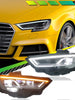 LED DRL Sequential Projector Headlights Assembly for Audi A3 S3 2017-2020
