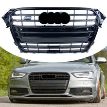 Front Bumper Grille Gloss Black for Audi A4 S4 B8.5 2013-2016 fg351