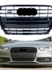 Gloss Black S4 Style Front Bumper Grille For Audi A4 S4 B8.5 2013–2016