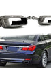 Chrome Quad Exhaust Tips Replace for BMW 760 F01 F02 M-Sport 2009-2015