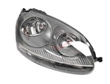 Pair LH+RH Head Light Lamp (Dark Grey) For Volkswagen VW Golf MK5 2004-2008