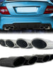 Chrome/Black Exhaust Tips For Mercedes W220 W221 W211 W212 W203 W204 W219 W218 SLK R171 SL R230