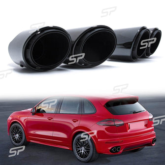 3-Layers Sport Exhaust Tips For Porsche Cayenne 92A V6 V8 2015-2018