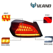 Rear LED Tail Lights Assembly for Subaru WRX STI 2014-2021 Rear Lamps