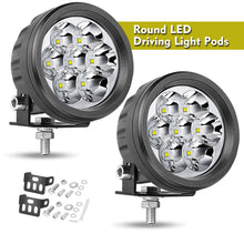 2X 3.5" Round LED Driving Spot Lights Headlights Fog Work Pods Truck ATV UTV 4WD