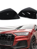 Gloss Black Mirror Cover Caps For Audi Q5 SQ5 B9 2018-2024