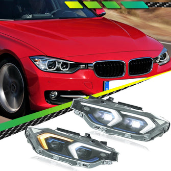 LED Headlight Assembly Projector Turn Signal for BMW 3 Series F30 F35 2013-2018