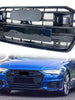 Gloss Black Front Grill for Audi A6 C8 S6 2019-2024 with ACC