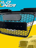 Honeycomb Front Mesh Grill Black For Audi MK2 TT 8J 2006-2014 fg138