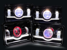 4x6" LED Headlights Angel Eye for Toyota Landcruiser 60/80 Series Nissan Patrol MQ / MK Series