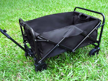 Black Folding Camping Cart Camp Wagon Trolley cp12