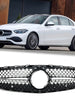 Black Diamond Style Grille Front Bumper Grille For Mercedes C W206 C206 C220 C300 2022-2024 Non-AMG only